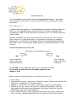 Cholesterol Information